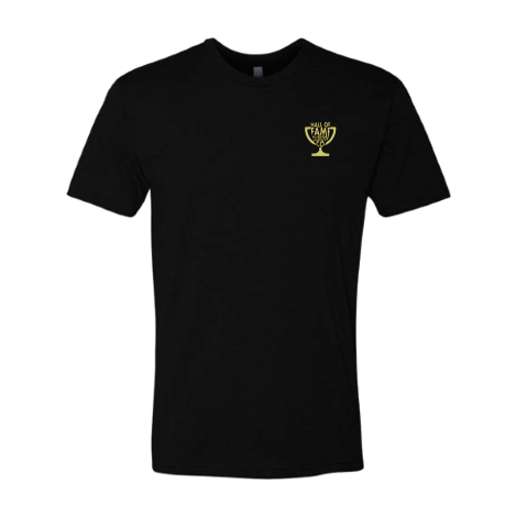 trophy hunter tee. black. front. 